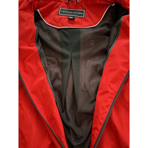 Tommy Hilfiger Nice Red Women’s Jacket Long Sleeve Sport Windbreaker , Size XL - Picture 5 of 7